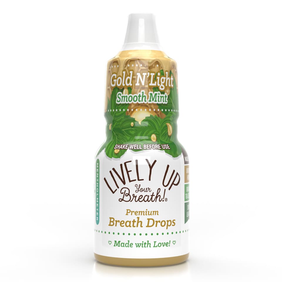 Lively Up Your Breath Gold N' Light breath drops best natural breath freshener